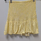 Japna Yellow/White Plaid Ruffled Tube Top