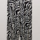 WearLegend Black/White Zebra Striped Button-Down Blouse & Pants Set