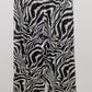WearLegend Black/White Zebra Striped Button-Down Blouse & Pants Set