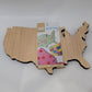Handmade Modern United States Cut Unfinished Wood Craft Supplies