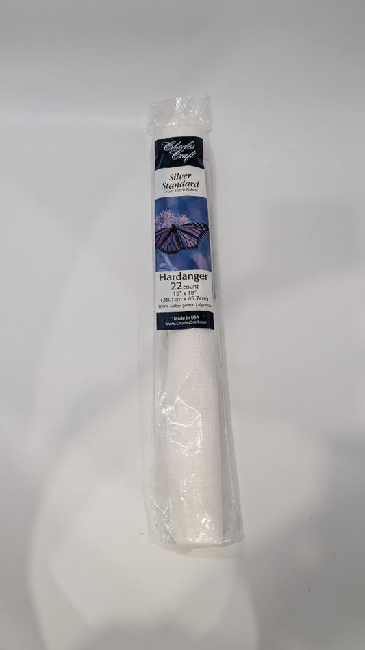 Charles Craft Silver Standard White Cross-Stitch Fabric
