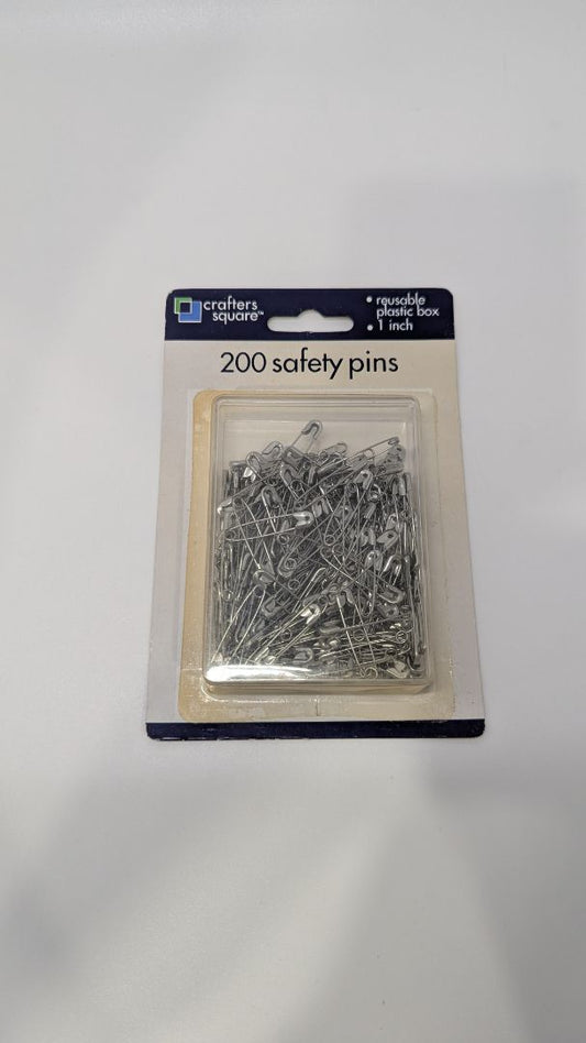 Crafter's Square 200-Pack Silver Safety Pins