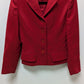 Banana Republic Red 4-Button Wool Blazer