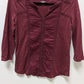 Sonoma Maroon 3/4 Sleeve Peasant Blouse