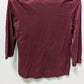 Sonoma Maroon 3/4 Sleeve Peasant Blouse