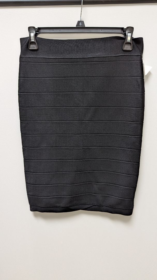 La Cite Black Bandage Midi Skirt
