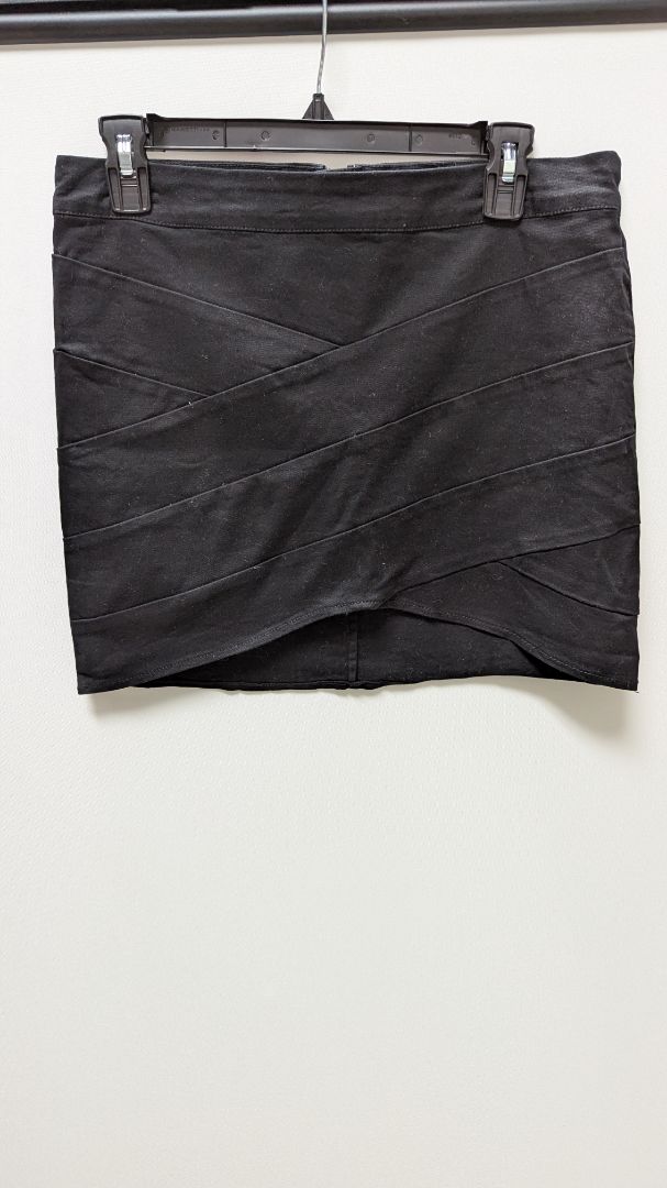 BERSHKA Collection Black Bodycon Mini Skirt