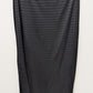 APT. 9 Black/Brown Striped Sheer Maxi Skirt with Slit