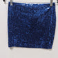 Wet Seal Deep Blue Sequin Mini Skirt