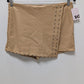 SO Tan Faux-Leather Skort with Studs