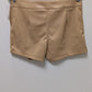 SO Tan Faux-Leather Skort with Studs