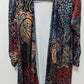 Lily by Firmiana Black/Multicolor Patterned Cardigan