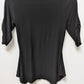 M.K.M Designs Black Ruched Babydoll Blouse
