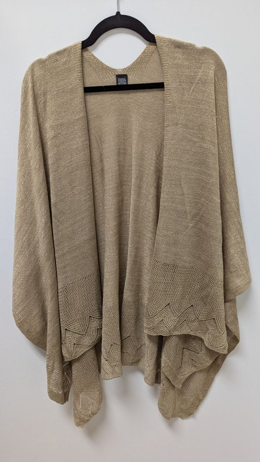 Bronze Shimmer Knit Kaftan Wrap Scarf