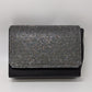 Black/Silver Rhinestone Foldover Clutch Purse