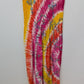 Ucho Bali Orange/Pink Tie-Dye Halter-Neck Dress