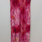 Ucho Bali Pink Tie-Dye Halter-Neck Ruched Bodice Dress