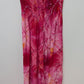 Ucho Bali Pink Tie-Dye Halter-Neck Ruched Bodice Dress