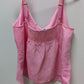 Boston Proper Pink Sachet V-Neck Linen Tank Top