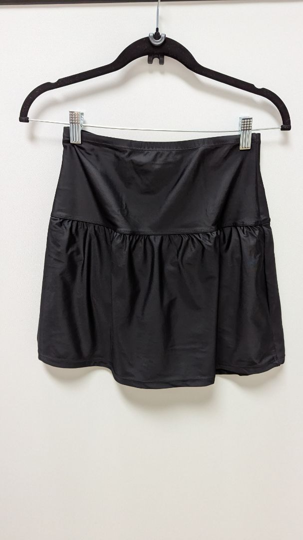 Island Escape Black Tiered Swim Skirt