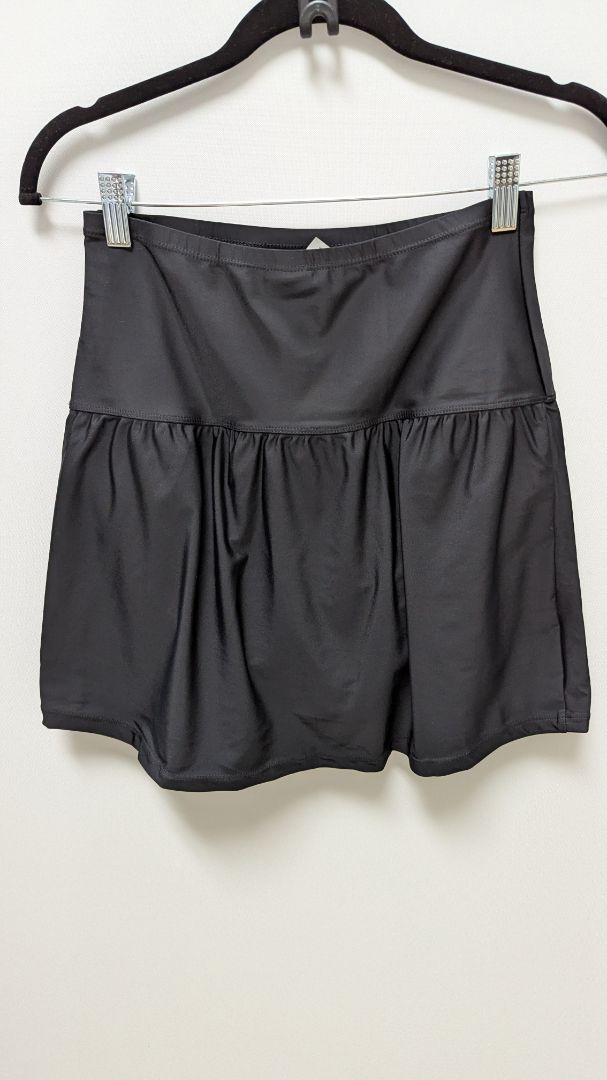 Island Escape Black Tiered Swim Skirt