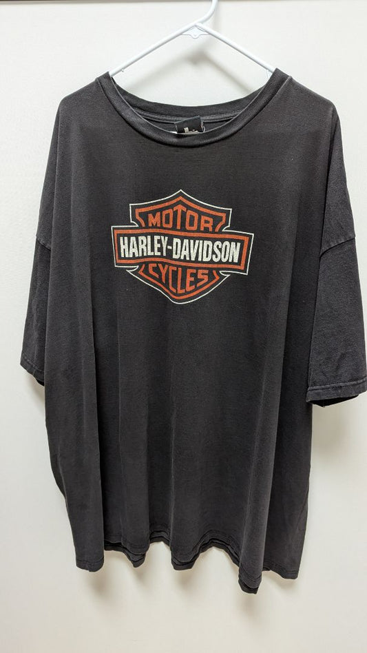 Harley Davidson Dark Grey Logo Graphic T-Shirt