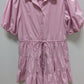 Abercrombie & Fitch Pink Button-Down Peasant Dress