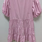 Abercrombie & Fitch Pink Button-Down Peasant Dress