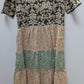 natural life Grey/Multicolor Floral Tiered Maxi Dress