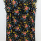 Madewell x NO.6 Black Floral Silk Sleeveless Shift Dress