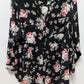 Torrid Black/Pink Floral Long-Sleeve Button-Down Blouse