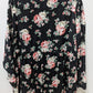 Torrid Black/Pink Floral Long-Sleeve Button-Down Blouse