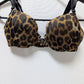 Express Intimates Brown Animal Print Mesh Bra
