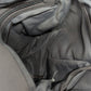 Grey Faux-Leather Foldover Crossbody Purse