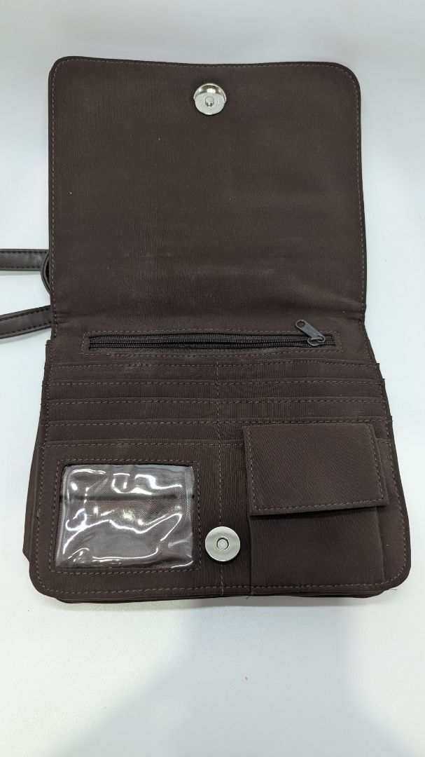 Nine West Brown Crossbody Wallet Purse
