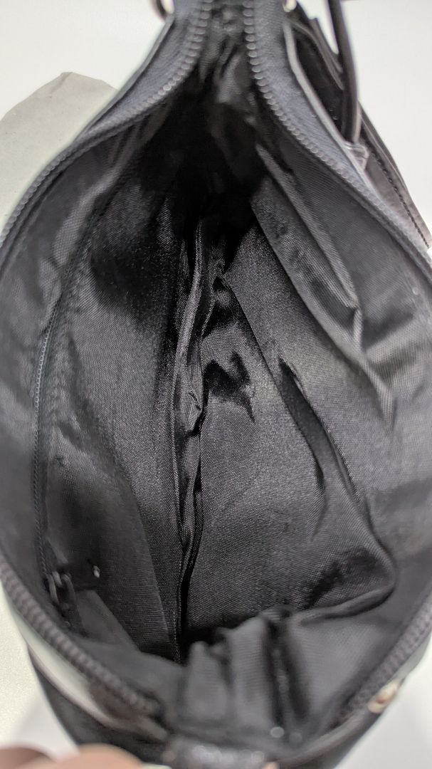 J.C. Fashion Black Talla PVC Leather Mini Shoulder Bag Purse