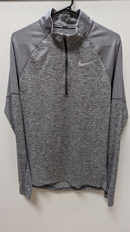 Nike Dri-Fit Heather Grey Quarter-Zip Pullover Sweater