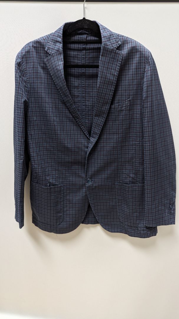 L.B.M 1911 Men's Faded Navy/Red 2-Button Blazer