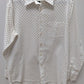 Canali White/Blue Polka-Dot Button-Down Shirt