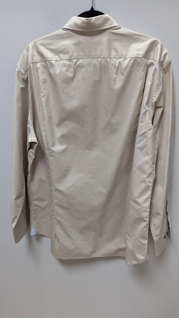 Stenstroms Beige Plaid Button-Down Shirt