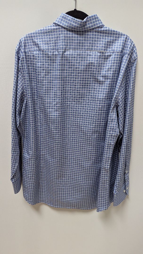 Stenstroms Blue/White Plaid Button-Down Shirt
