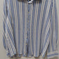 MGF 965 White/Blue Striped Crepe Button-Down Shirt