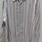 MGF 965 Beige/Blue/Red Striped Linen Button-Down Shirt