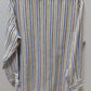 MGF 965 Beige/Blue/Red Striped Linen Button-Down Shirt