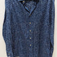 Xacus Navy Circular Print "Evolution Fit" Button-Down Shirt