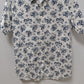 Patrick Assaraf White/Navy Hawaiian Button-Down Shirt
