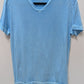 Georg Roth LA Light Blue V-Neck Pima Cotton T-Shirt