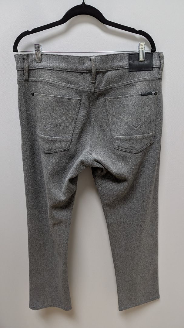 Hudson Grey Men's Blake Slim Straight Zip Fly Pants