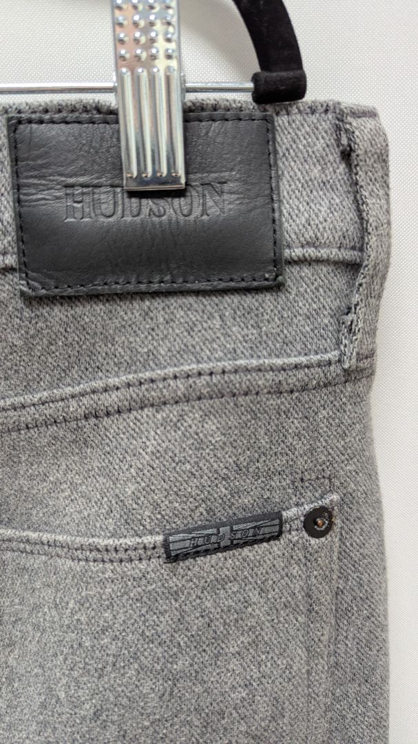 Hudson Grey Men's Blake Slim Straight Zip Fly Pants