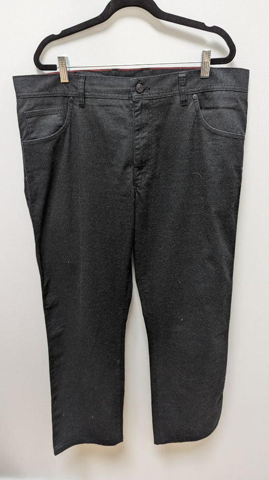 Alberto Dark Grey Men's Brush Casual "Modern Fit" Pants